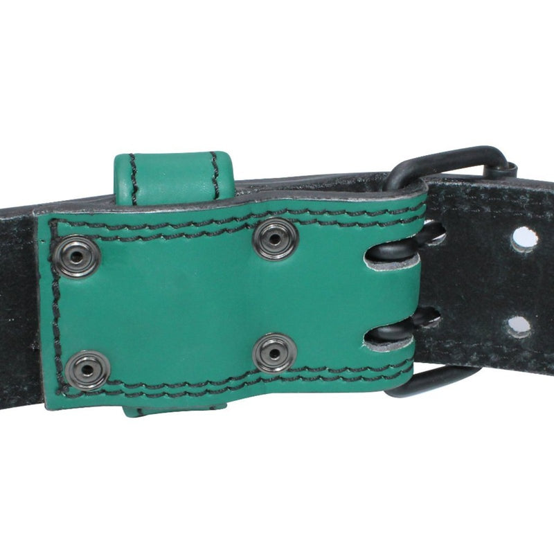 Genuine Leather Weightlifting Belt 6" Wide - Green - Estremo Fitness