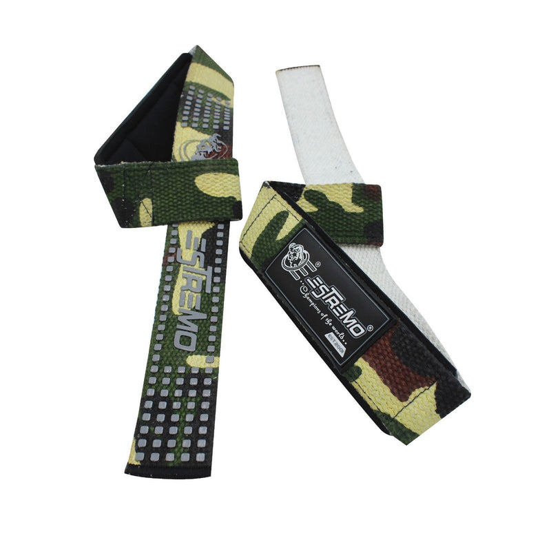 Bar Lifting Straps Camouflage Green - Estremo Fitness