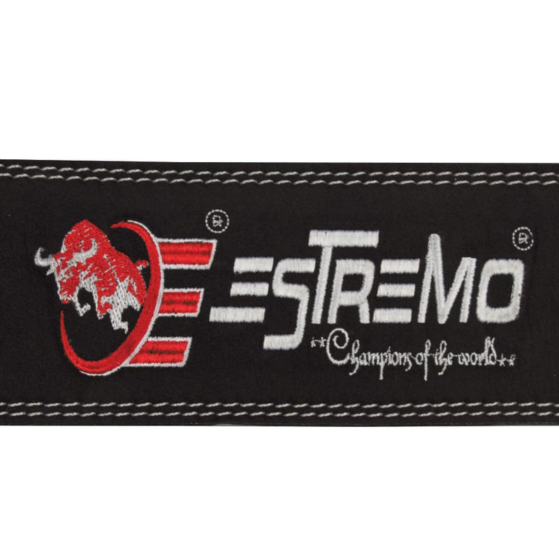 Genuine Leather Power Lifting Belt 4" Wide - Black - Estremo Fitness