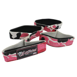 Figure 8 Double Wrist Straps - Camouflage Pink - Estremo Fitness