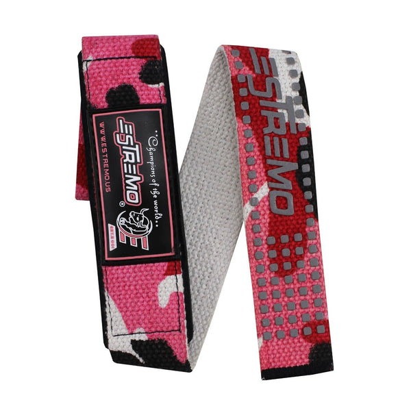 Bar Lifting Straps Camouflage Pink - Estremo Fitness