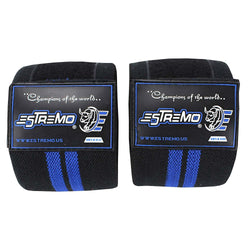 Knee Wraps Black/Blue - Estremo Fitness