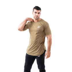 Estremo Fitness Flex-Knit Crew Neck Tees - Olive - Estremo Fitness