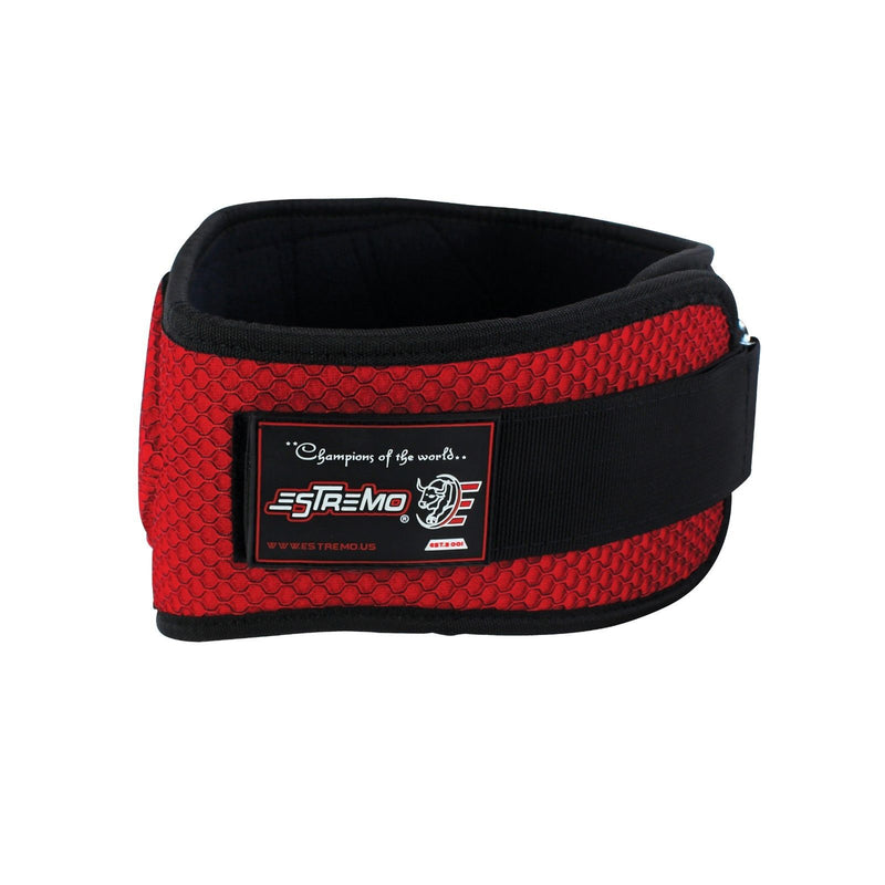 Weightlifting Belt 6" Neoprene - Red - Estremo Fitness