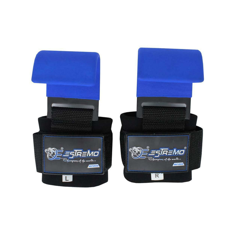 Heavy Duty Weightlifting Hooks - Blue - Estremo Fitness