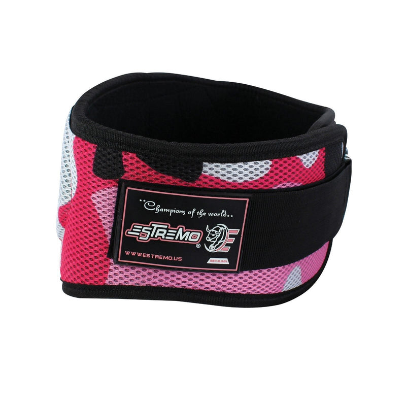 Weightlifting Belt 6" Neoprene - Pink Camo - Estremo Fitness