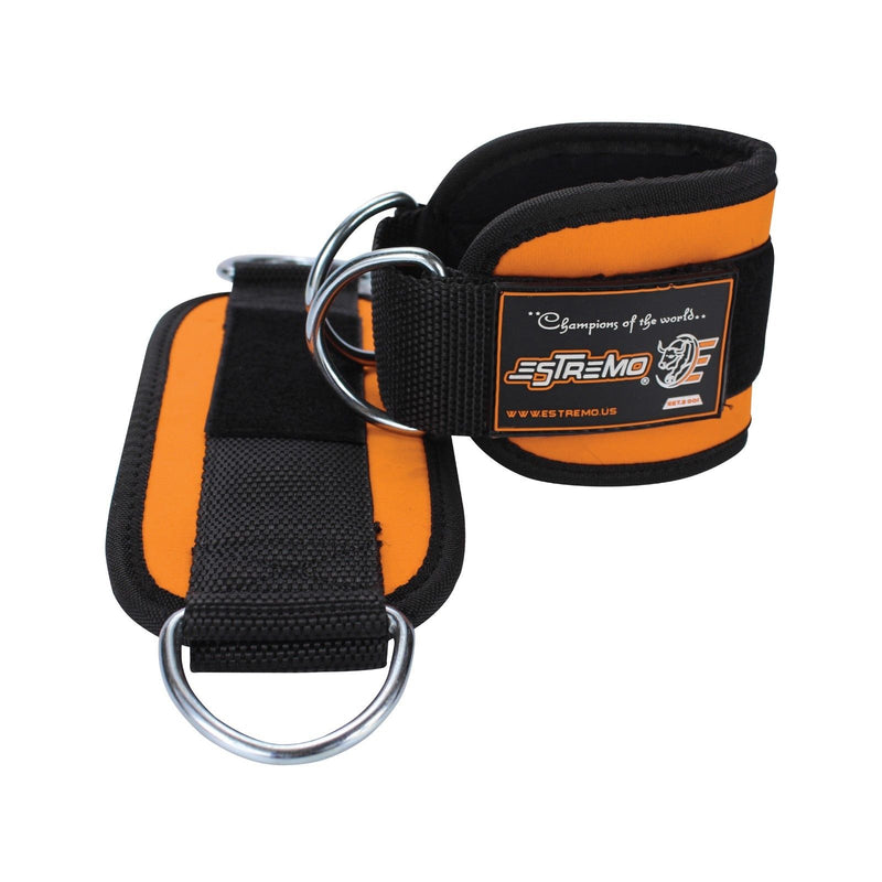 Ankle Straps for Cable Machine - Red - Estremo Fitness