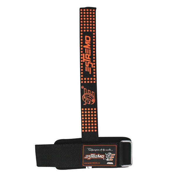 Wrist Support Bar Lifting Straps - Orange - Estremo Fitness