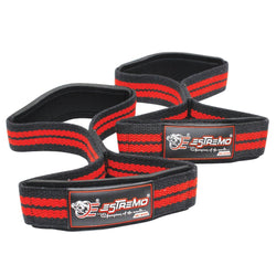 Figure 8 Double Wrist Straps - Red - Estremo Fitness