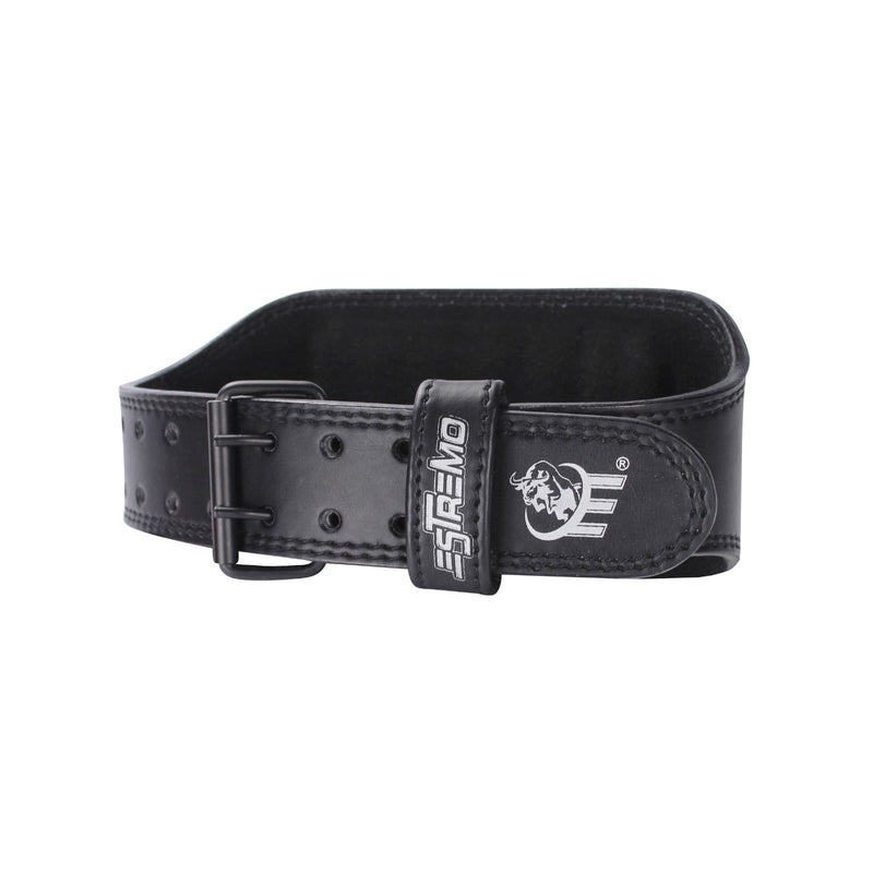 Genuine Leather Weightlifting Belt 6" Wide - Black - Estremo Fitness