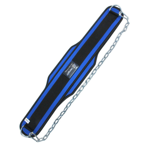 Dip Belt With 34" Metal Chain - Blue - Estremo Fitness