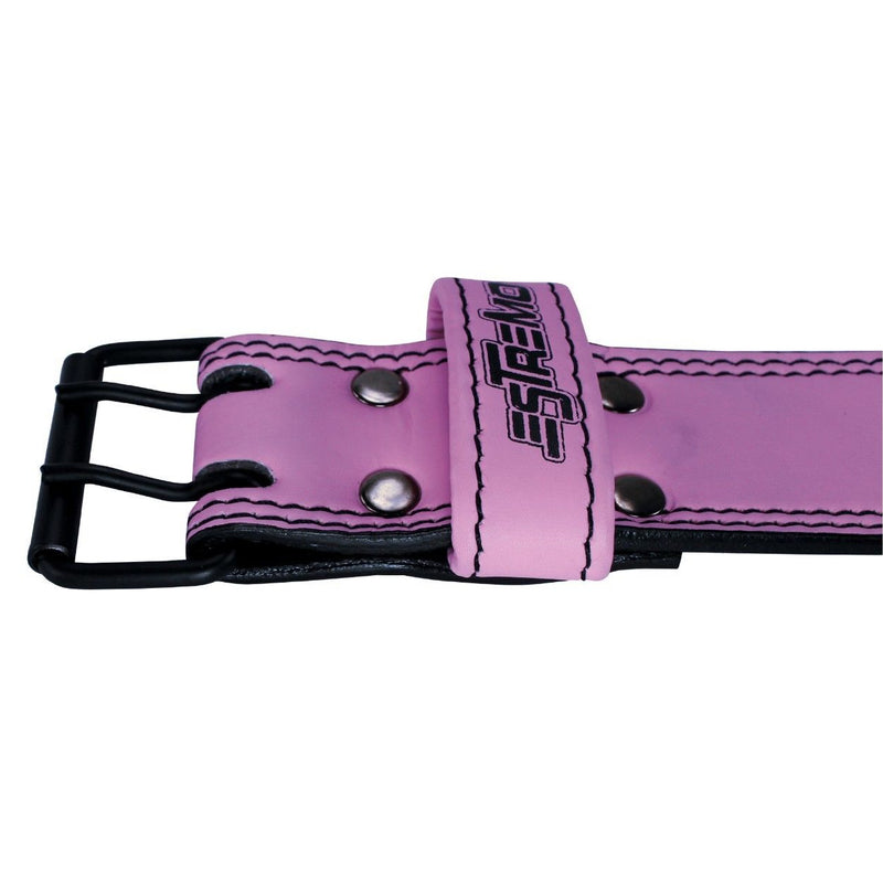 Genuine Leather Weightlifting Belt 4" Wide Pink - Estremo Fitness